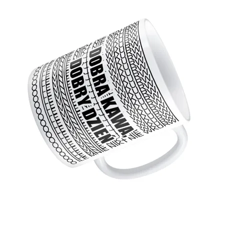 Kubek UKRYTY PRZEKAZ Dobra kawa dobry dzień